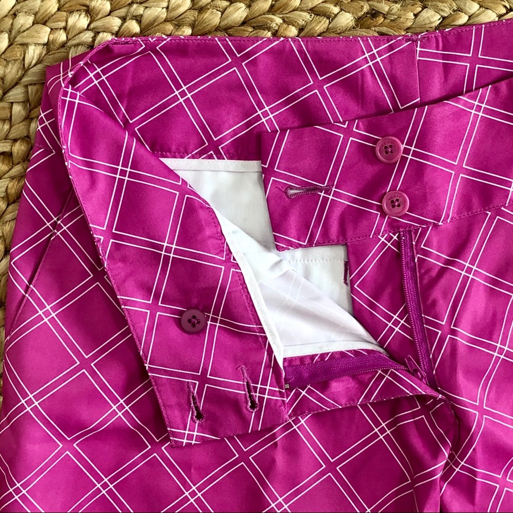Adidas |Golf Climalite Diamond Print Shorts - Picture 5 of 11
